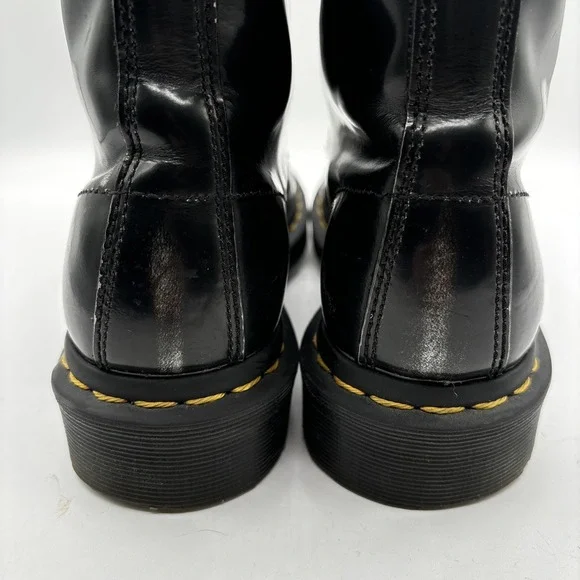 Dr. Martens 1460 Women's US 8 Black Patent Leather 8-Eye Lace-Up Combat Boots - Picture 5 of 16
